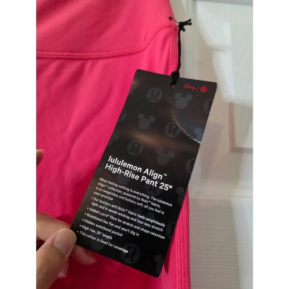 Disney x Lululemon Align High-Rise leggings in the vibrant 